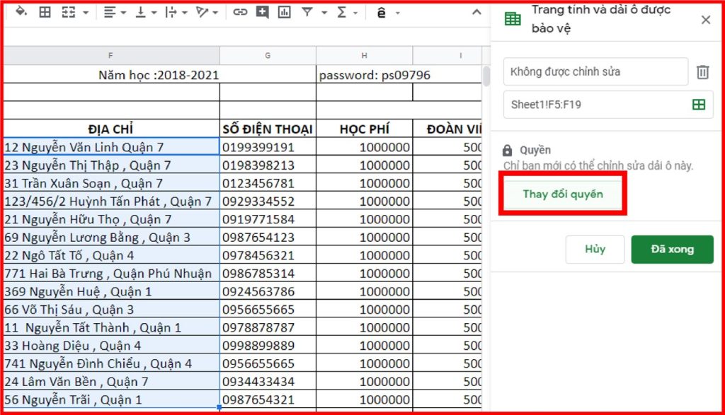 Cách đặt mật khẩu bảo vệ Google Sheets [2024]